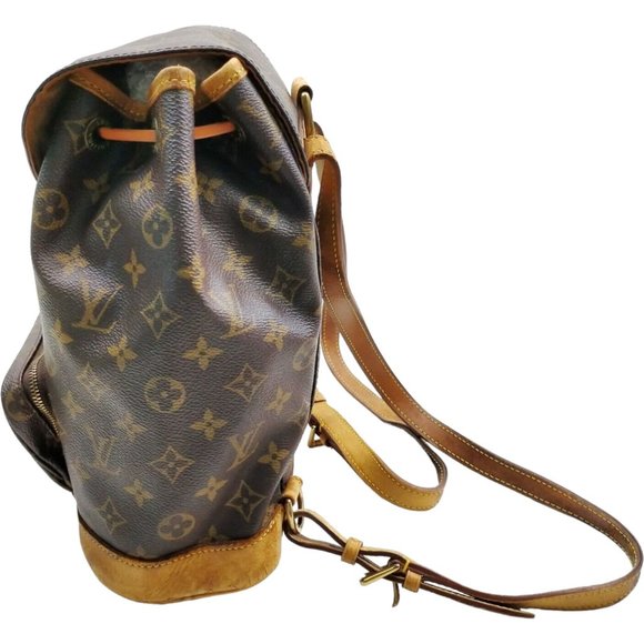 337282H V Louis Vuitton Backpack Bag Montsouris MM Brown Monogram main image 6
